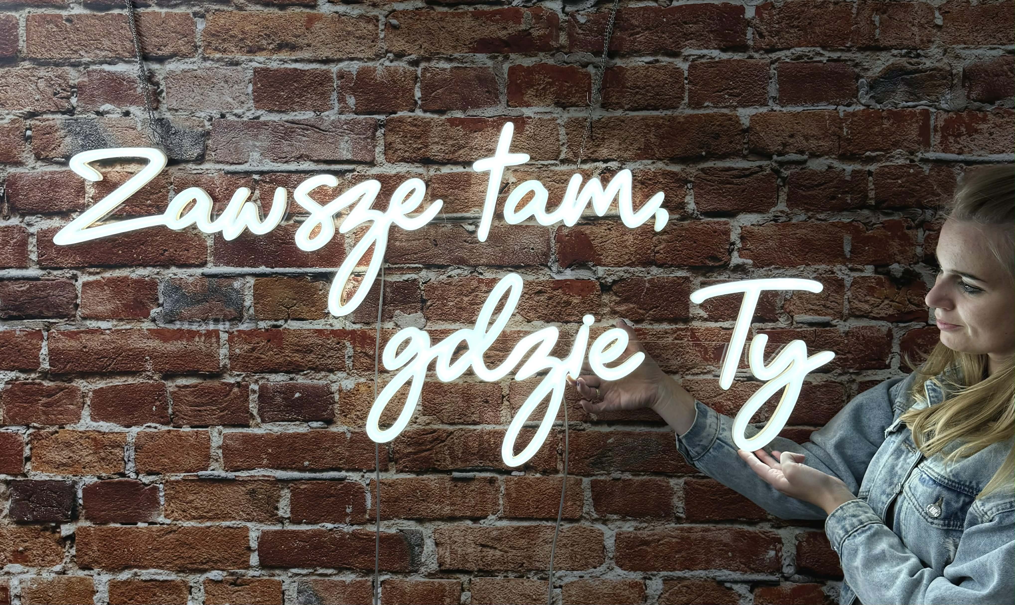 Neon na ślub Zawsze tam gdzie Ty