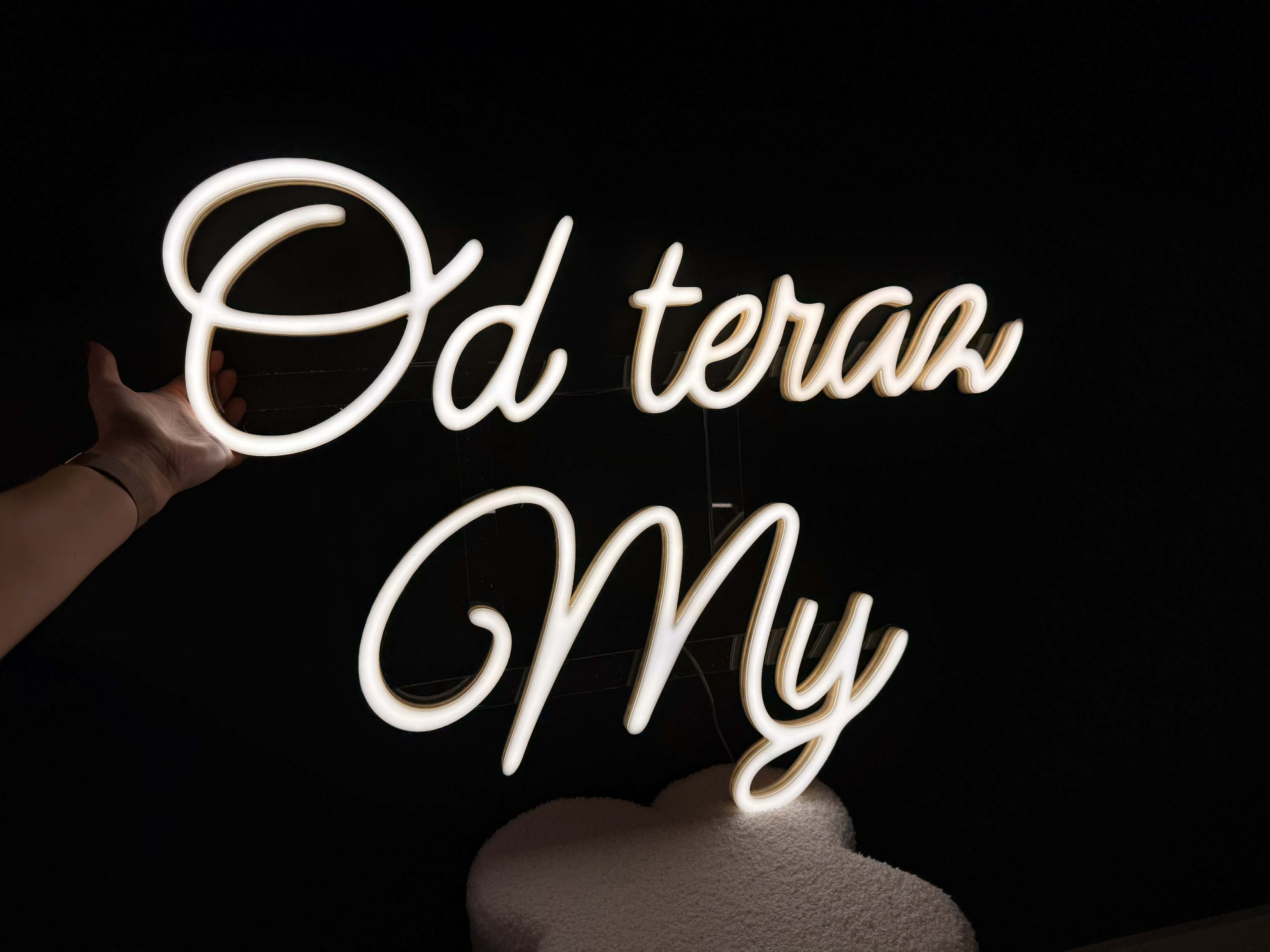 Neon LED Od teraz My dekoracja weselna